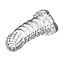 Насадка на пенис Baile Brave Man Penis Sleeve Crystal 14 см прозрачный - миниатюра 5