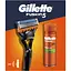 Подарочный набор Gillette Fusion 5: станок для бритья мужской с 1 сменным картриджем + гель для бритья для чувствительной кожи 200 мл - миниатюра 2