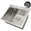 Накладная мойка для кухни Nett NS-5245 из нержавейки 45 см - миниатюра 3