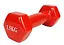 Гантель для фитнеса 1.5 кг EasyFit с виниловым покрытием красная (EF-2649-R) - миниатюра 1