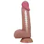 Фалоімітатор Baile Sliding Skin Bendable 8.1'' 20.6 см коричневий - мініатюра 2