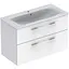 Тумба з умивальником Geberit Selnova Square 100 см 501.244.00.1 Білий - мініатюра 1