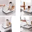 Сушарка для посуду Multi-Function Drain Rack 511 LS Силіконова складана з нековзними ніжками біла - мініатюра 3