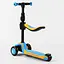 Самокат Best Scooter 60х18х34 см Жовто-блакитний 000231424 - мініатюра 3