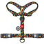 Шлея для собак Waudog Nylon анатомічна H-подібна з QR-паспортом, малюнок "Блоки", пластиковий фастекс, M - мініатюра 2