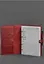 Шкіряний блокнот з датованим блоком (Софт-бук) 9.1 червоний - мініатюра 3