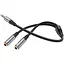 Кабель Hoco UPA21 2 в 1 3.5 headset audio adapter cable male to 2 female Темно-серый - миниатюра 1
