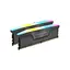 Модуль пам'яті для комп'ютера DDR5 32GB (2x16GB) 6400 MHz Vengeance RGB Grey Corsair (CMH32GX5M2B6400Z32) - мініатюра 1