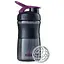 Шейкер спортивный BlenderBottle SportMixer Flip 20oz/590 мл Black/Plum (SM 20oz Black/Plum) - миниатюра 1
