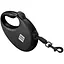 Повідець-рулетка для собак Waudog R-leash з контейнером для пакетів, світловідбивна стрічка, L, до 40 кг, 5 м, чорний - мініатюра 3