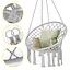 Крісло-гойдалка 4FIZJO Boho Dream 80 см підвісна, плетена Grey (P-5905973404525) - мініатюра 3