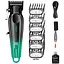 Акумуляторна машинка для стрижки VGR V-662 Green, 7000 RPM, 6 насадок, LED дисплей - мініатюра 1