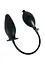 Анальна пробка True Black Inflatable Anal Plug 11.5 см (чорний) - мініатюра 3