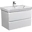 Тумба Мойдодир Unik 80-A Білий з умивальником Vivace 80 Білий - мініатюра 1
