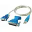 Кабель Ritar Usb to RS-232 з перехідником 9 pin 25 pin - мініатюра 1