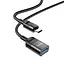 Кабель Hoco Type-C to USB female charging data sync extension cable U107 1.2 м чорний - мініатюра 1