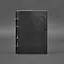 Шкіряний блокнот на кільцях (софт-бук) 9.0 з твердою чорною обкладинкою - мініатюра 7
