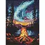 Алмазная мозаика Северное сияние AMO8133, 30х40 см - миниатюра 1