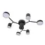 Люстра стельова Brille в спальню LED 42W WW+NW+CW BK (BR-01 634C/6) - мініатюра 1