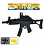 Автомат игровой, 57 см, пластиковые пули, прицел, лазер, свет, 999A - миниатюра 1