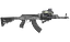 Приклад телескопический Fab Defense для AK 47 полимер черный - миниатюра 2