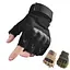 Моторукавички без пальців Combat на липучці спортивні (Чорний) XL - мініатюра 3