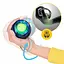 Тренажер для кисті та зап'ятстя 4Fizjo Power Ball гіроскопічний Blue/Yellow (P-5905973402224) - мініатюра 4