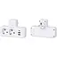 Розетка-двійник із заземленням Voltronic F-303 White 2 розетки+3USB(1А)+Type-C 2500W 10A 220V - мініатюра 3