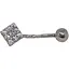 Срібна сережка для пірсингу Астор пупка з фіанітами. 818-2112Р - мініатюра 1