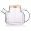 Заварочный чайник Ardesto Iceberg 1 л боросиликатное стекло бамбук прозрачный - миниатюра 2