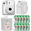 Подарочный набор камера Fujifilm Instax Mini 12, Фотобумага 100 шт, Чехол, Фотоальбом на 64 фото Белый - миниатюра 1