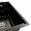 Кухонна мийка CM 40x50 прихована PVD чорна Platinum Handmade, Чорний - мініатюра 7