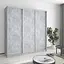Шафа-купе тридверна MebelStar Комбо AL 3ДСП 200x45x210 см Бетон (MBS-3176) - мініатюра 1