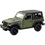 Машинка Uni-Fortune RMZ City Jeep Wrangler Rubicon Hard Top 2021 жорсткий верх зелена - мініатюра 1