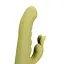 Вибратор-кролик Loveline Ultra Soft Silicone Rotating зеленый - миниатюра 4