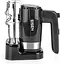 Миксер Eisen EHM-50, Black|Silver, 500W, ручной, 5 скоростей, венчики, крюки для замеса теста, подставка для насадок, защита от перегрева - миниатюра 1