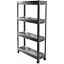 Этажерка Violet House Long Shelf 4-х ярусная серая (6014 Long Shelf 4 пол. GREY 54*18*91 см) - миниатюра 1