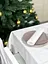 Водовідштовхувальна скатертина новорічна Білий однотон 130х130 см (+ 2 серветки 30х40) - мініатюра 4