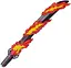 Катана Bandai Клинок рассекающий демонов Танжиро Demon Slayer Tanjiro Hinokami Kagura 55 см K B DS T HK 55 - миниатюра 1