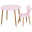 Дитячий столик Bambi 06-025R-ROUND для творчості корона зі стільчиком 60х60 см - мініатюра 1