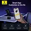 Зарядний пристрій Baseus Digital GaN Intelligent Desktop Fast Charger 240W (3xType+C+USB+DC) (With Cable DC to DC black (P10163901113-00) - мініатюра 13