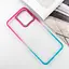 Чехол Epik TPU+PC Fresh sip series для Xiaomi Redmi 12 Бирюзовый / Розовый - миниатюра 3