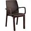 Стул садовый пластиковый Bica Verona armchair коричневый - миниатюра 1