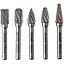 Набір борфрез Alloid Building Tools твердосплавних по металу 5 шт. (CB-63254) - мініатюра 3