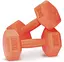Гантели композитные PowerPlay 4124 Hercules 2*1 кг Оранжевые 2 шт (PP_4124_1kg_2in) - миниатюра 1