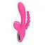 Вібратор Erospace Sweet Play Sucking Vibrator With Anal Beads A3 20.8 см рожевий - мініатюра 3