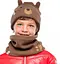 Бафф детский Buff KNITTED & FLEECE NECKWARMER FUNN Коричневый - миниатюра 2