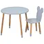 Детский столик Bambi Медвежонок 07-025G-ROUND для творчества со стульчиком 60х60 см - миниатюра 1
