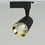 Трековый светильник в черном корпусе с золотой фурнитурой Line.F Мощность 10Вт - миниатюра 8