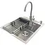 Комплект мийка + змішувач Romzha Arta U-450S (C) - мініатюра 1